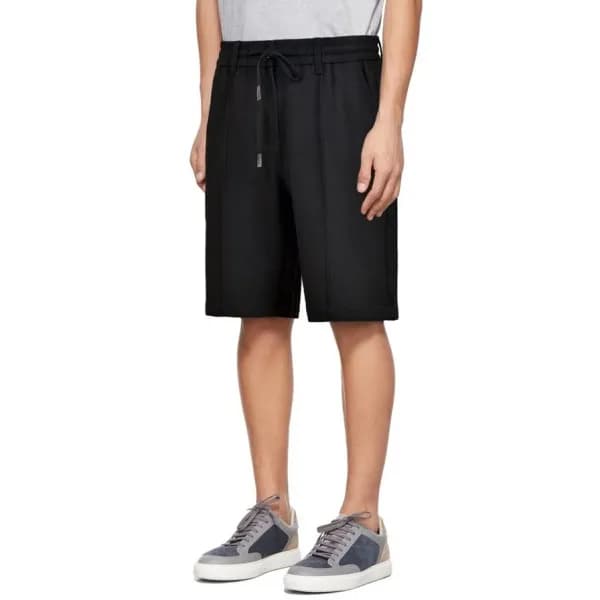 브루넬로쿠치넬리 남성 블랙 반바지 - Brunello Cucinelli Mens Black… - 1