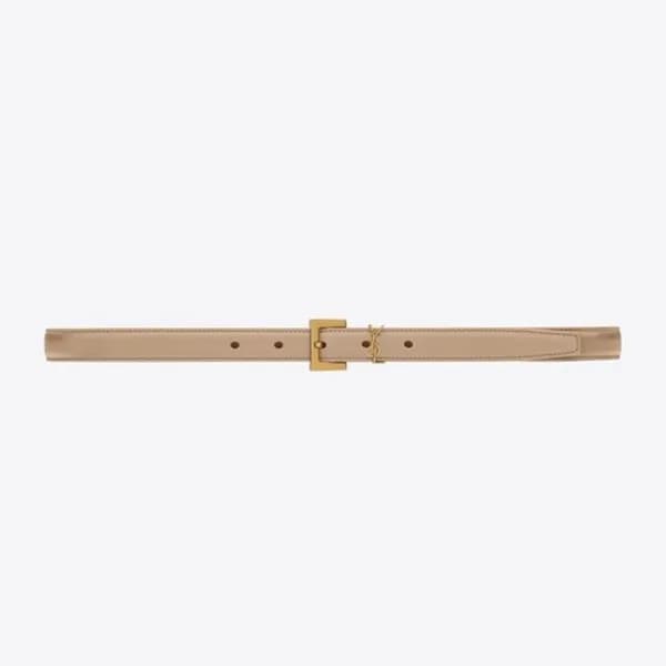 입생로랑 여성 베이지 벨트 - Saint Laurent Womens Beige Belts … - 1