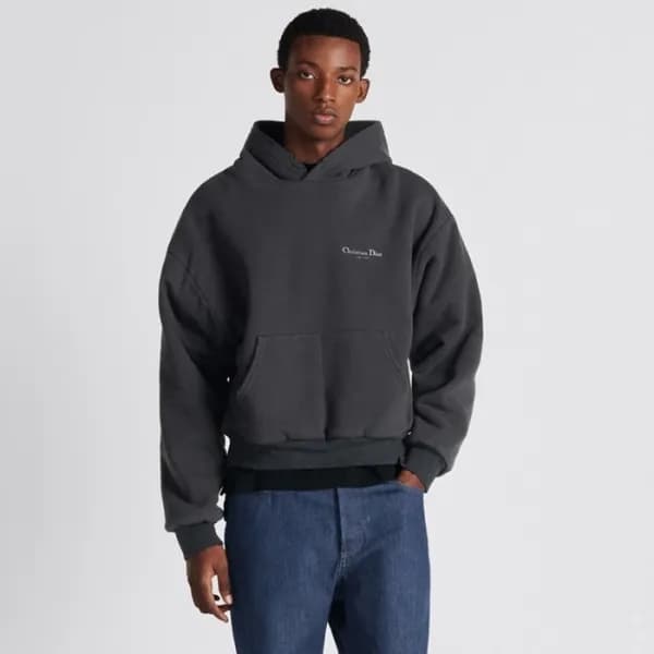 디올 남성 블랙 후드티 - Dior Mens Black Hoodie - di757x - 1