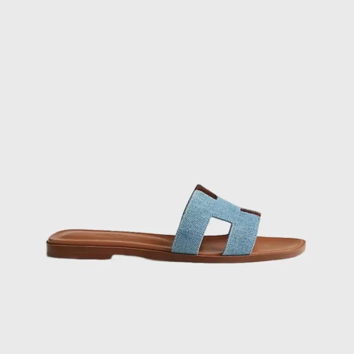 에르메스 여성 오란 샌들 【매장-150만원대】 - Hermes Womens Blue Sli… - 1