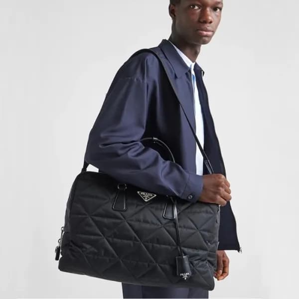 프라다 남성 블랙 키폴 - Prada Mens Black Keepall - pr878x - 1