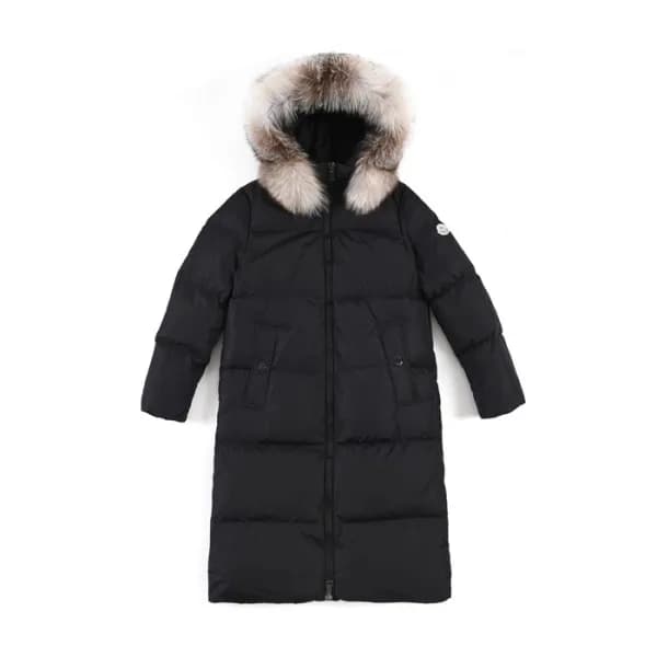 몽클레어 여성 블랙 롱 패딩 - Moncler Womens Black Down Paddin… - 1