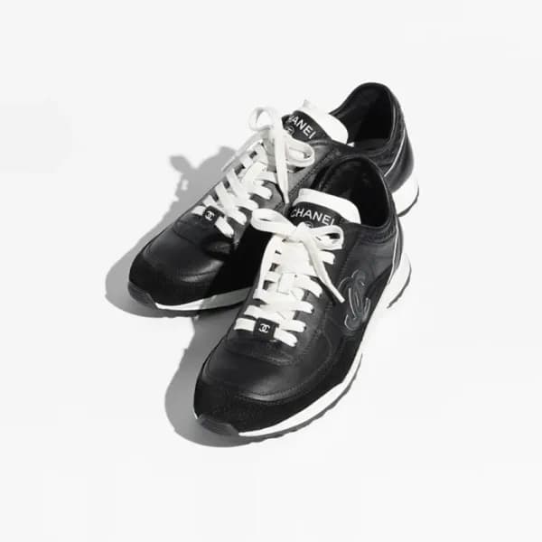 샤넬 여성 카프스킨 스니커즈 - Chanel Womens CC Sneaker - chs98… - 1