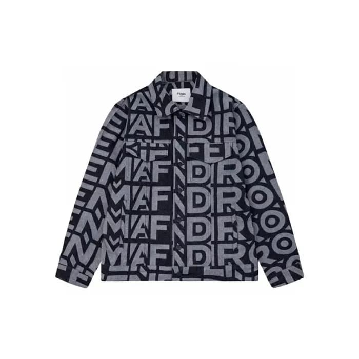 펜디 남성 블랙 셔츠 - Fendi Mens Black Tshirts - fec206x - 1