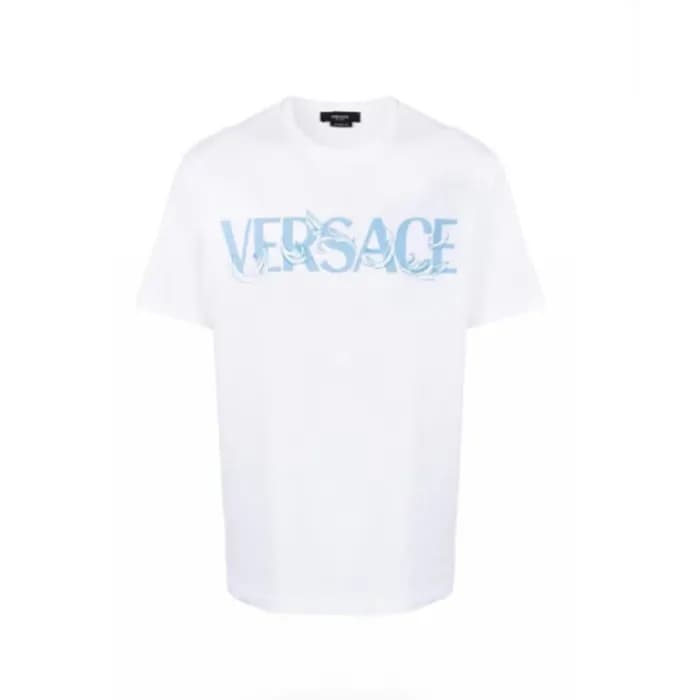 베르사체 남성 이니셜 화이트 티셔츠 - Versace Mens Initial White T… - 1