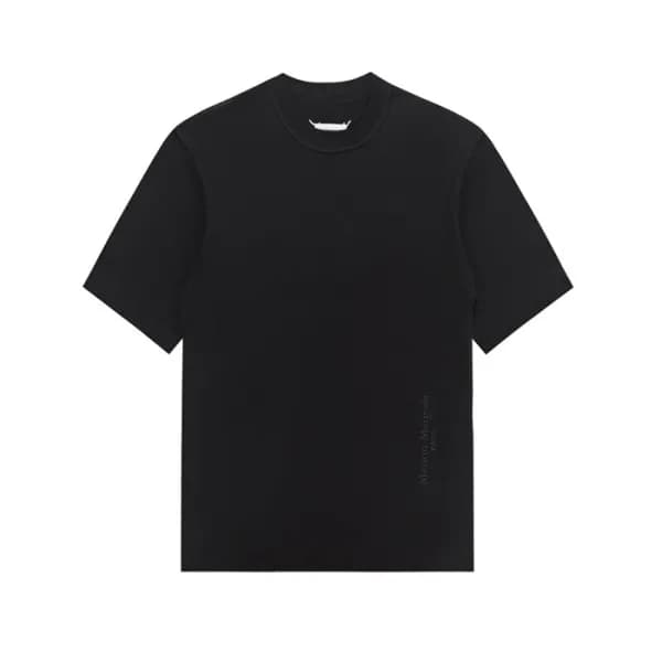 메종 마르지엘라 남/녀 블랙 반팔 티셔츠 - Maison Margiela Unisex Bl… - 1