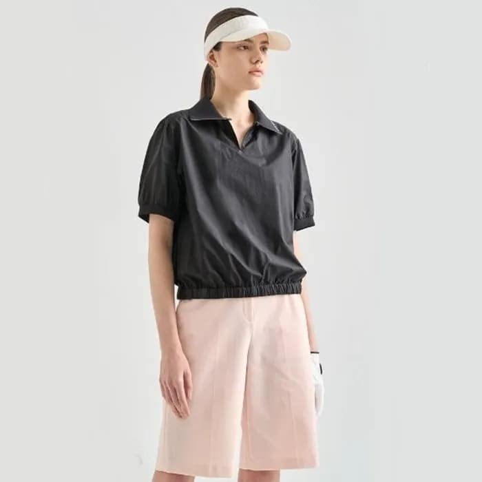 [LANVIN BLANC] 랑방블랑 여성 텍스처 블록 드로우스트링 탑 - gol1015x - 1