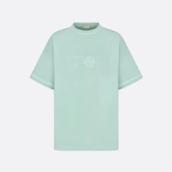 디올 남성 민트 반팔 티셔츠 - Dior Mens Mint Tshirts - dic1056… - 1