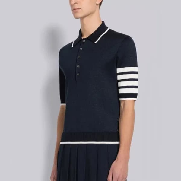톰브라운 남성 폴로 반팔티 - Thom Browne Mens Polo Tshirts - t… - 1