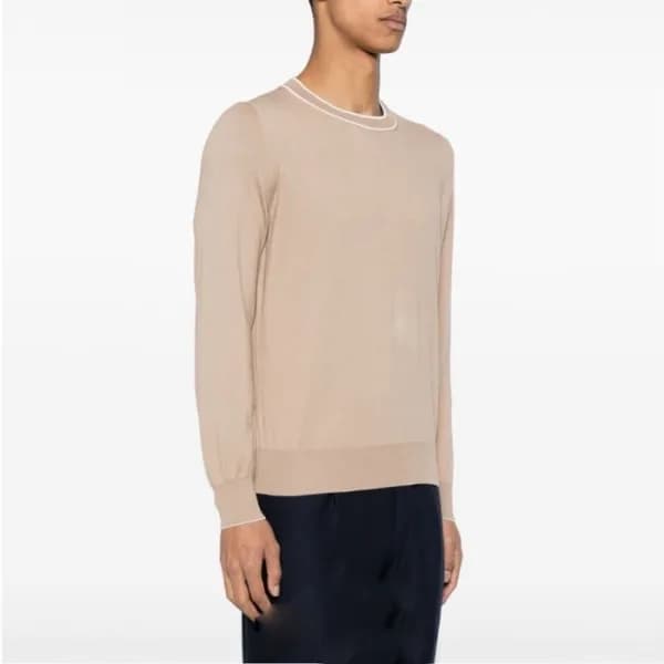 브루넬로쿠치넬리 남성 라운드 니트 - Brunello Cucinelli Mens Round… - 1