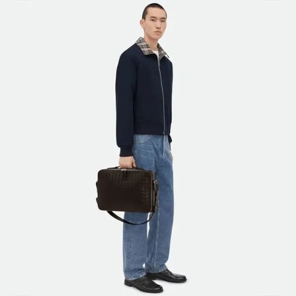 보테가베네타 남성 초코 브라운 서류가방 - Bottega Veneta Mens Brown … - 1
