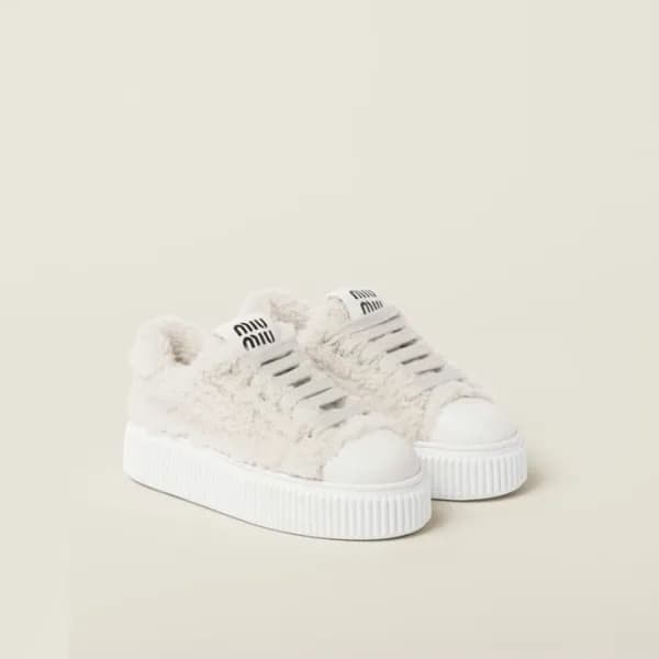 미우미우 여성 클래식 스니커즈 - Miumiu Womens Classic Sneaker -… - 1