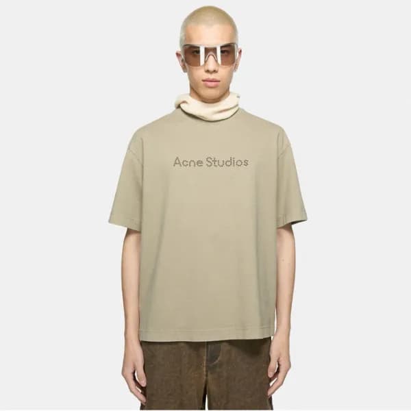 아크네 남/녀 라운드 반팔티 - Acne Unisex Round Tshirt - anc54… - 1