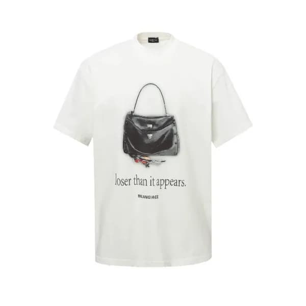 발렌시아가 남성 라운드 반팔 티셔츠 - Balenciaga Mens Round Tshirt… - 1