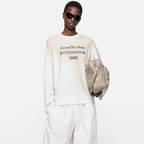 아크네 남성 크루넥 긴팔티 - Acne Mens Round Tshirt - anc7516x - 1
