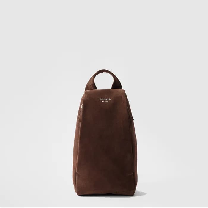 프라다 남성 스웨이드 백팩 2VZ114 - Prada Mens Suede Backpack … - 1