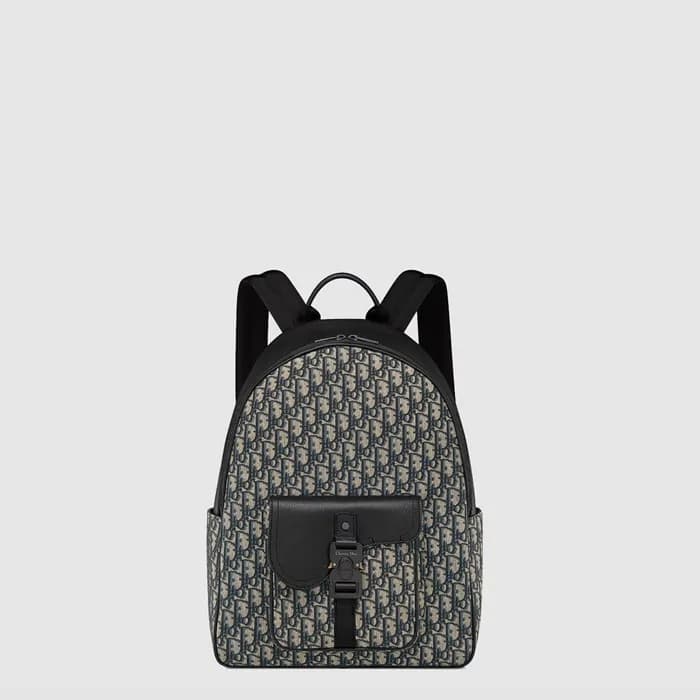 디올 남성 새들 지퍼 백팩 - Dior Mens Saddle Zipper Backpack … - 1