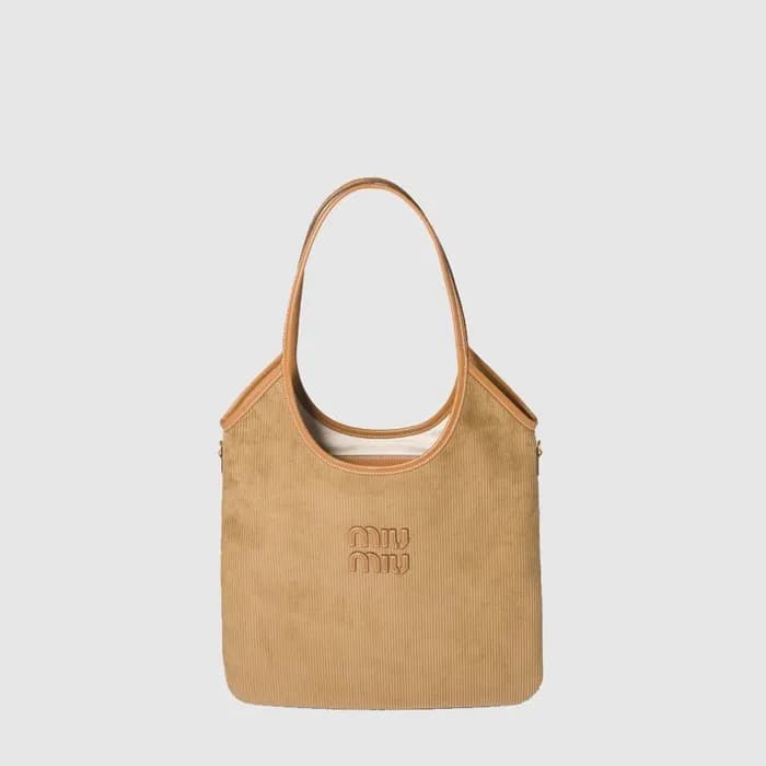 미우미우 여성 아이비 코듀로이 백 - Miumiu Womens Ivy Corduroy Ba… - 1