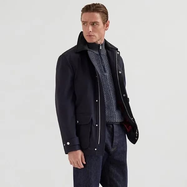 브루넬로쿠치넬리 남성 폴로 재킷 - Brunello Cucinelli Mens Polo J… - 1