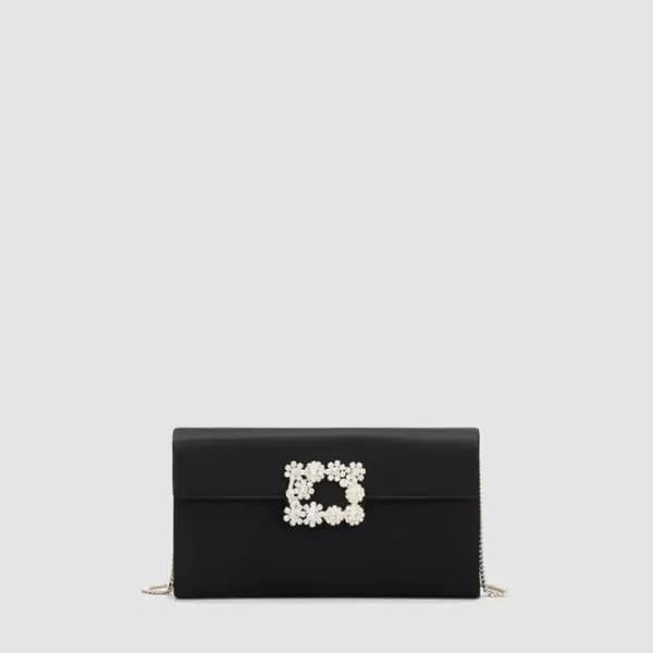 로저비비에 여성 플라워 스트라스 버클 클러치 - Roger Vivier Womens Flo… - 1