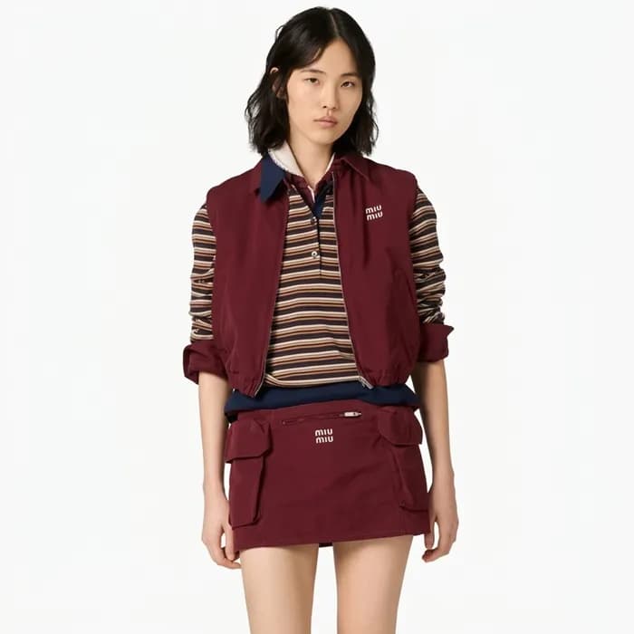 미우미우 여성 집업 베스트 - Miumiu Womens Zip-up Best - mic14… - 1