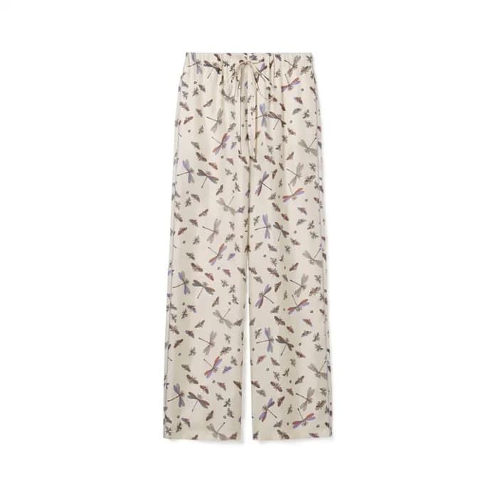 구찌 여성 프린트 실크 트윌 팬츠 - Gucci Womens Printed Silk Twi… - 1