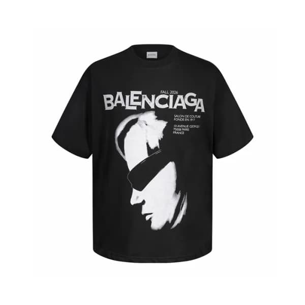 발렌시아가 남성 라운드 반팔 티셔츠 - Balenciaga Mens Round Tshirt… - 1