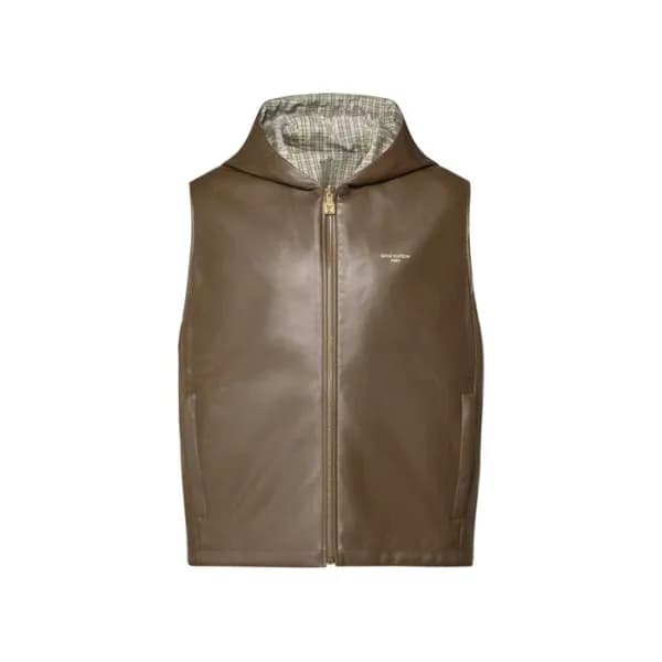 루이비통 남성 가죽 베스트 - Louis vuitton Mens Leather Vest - lvc16581x - 1