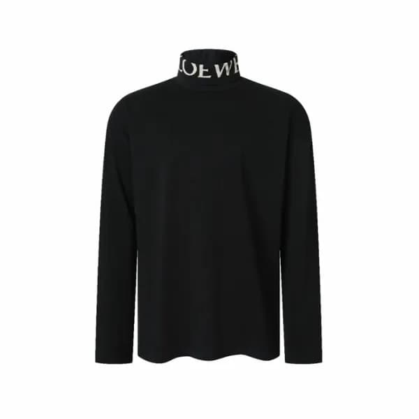 로에베 남성 터틀넥 긴팔티 - Loewe Mens Turtle Neck Tshirt - loc17184x