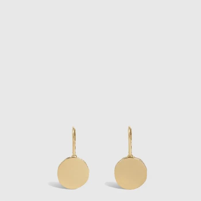 셀린느 여성 메달 골드 다이아몬드 이어링 - Celine Womens Medal Gold Diamond Earring - acc10605x - 1