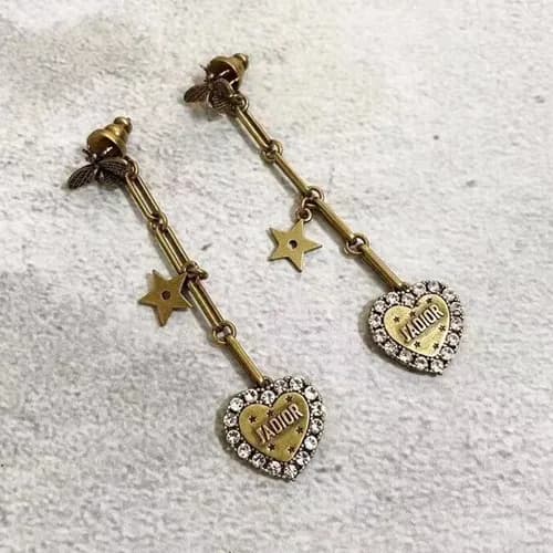 Dior Rose Gold Earring - 디올 여성용 18k도금 로즈 골드 귀걸이 - 1