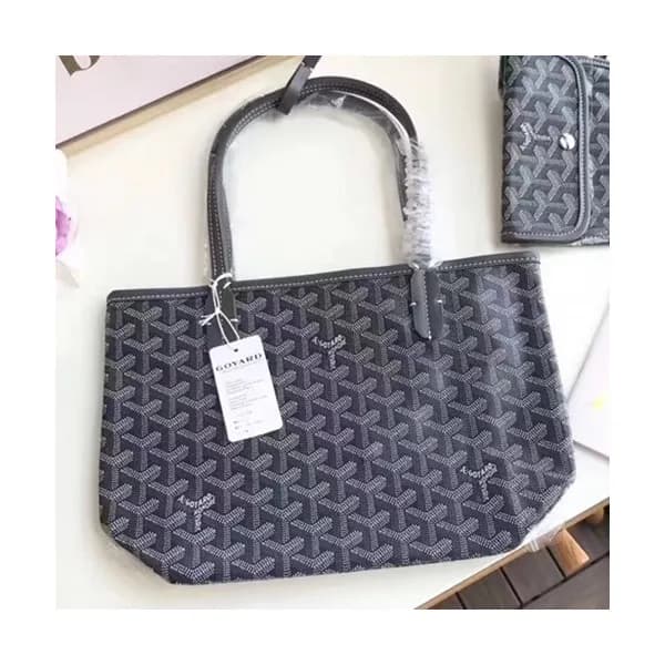 Goyard Leather Gray Tote Shopper Bag,30CM - 고야드 레더… - 1