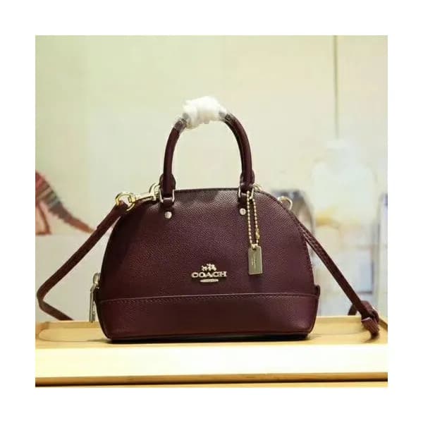 Coach Leather Mini Tote Shoulder Bag,16cm - 코치 레더 … - 1