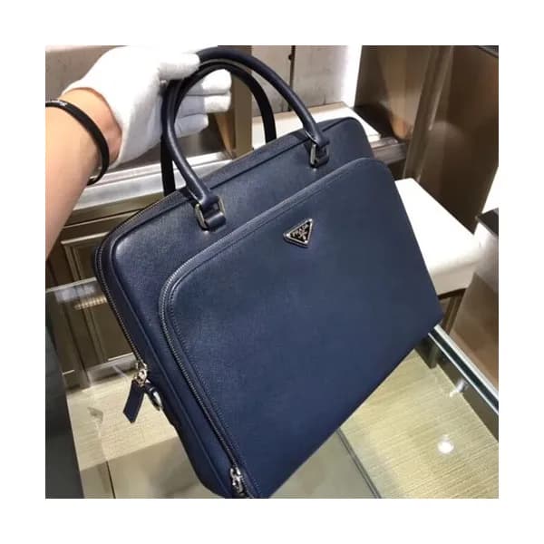 Prada Saffiano Mens Business Bag,36CM - 프라다 사피아노 남… - 1