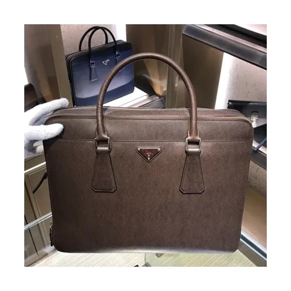 Prada Saffiano Mens Business Bag,36CM - 프라다 사피아노 남… - 1