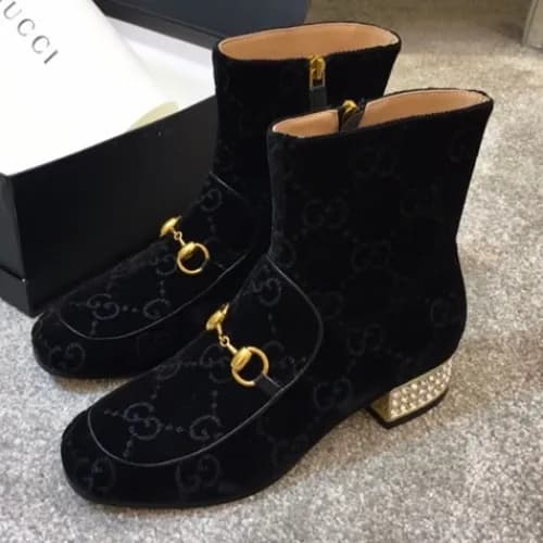 Gucci 2018 Ladies Horsbit Leather Ankle Boots - 구… - 1