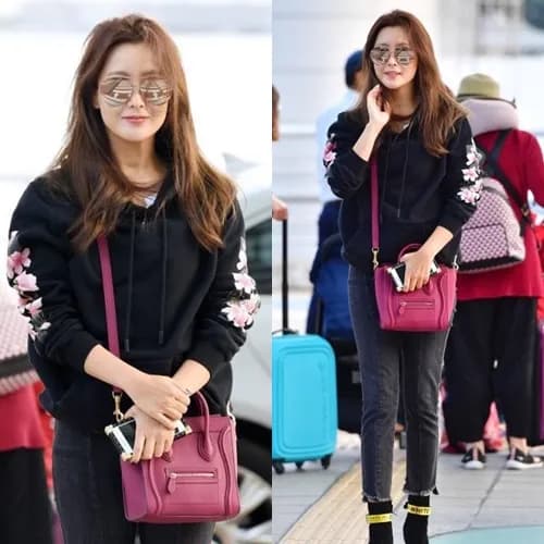 Celine Nano Luggage Leather Tote Shoulder Bag,20CM… - 1
