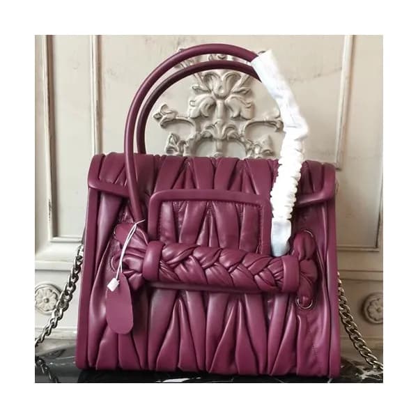MiuMiu 2019 Matelasse Tote Shoulder Bag,26cm - 미우미… - 1