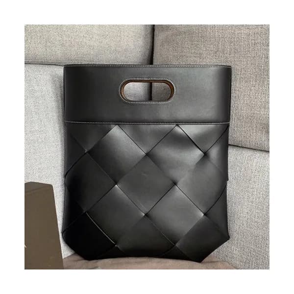Bottega Veneta 2019 Leather & Canvas Intreccio Sli… - 1