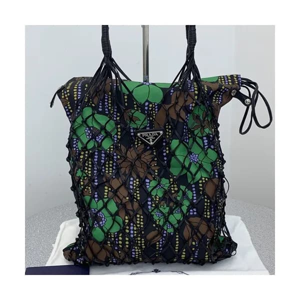 Prada 2019 Nylon Tote Shoulder Shopper Bag,33CM -… - 1