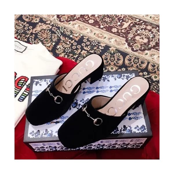 Gucci 2019 Ladies Leather Middle-heel Bloafer - 구찌… - 1