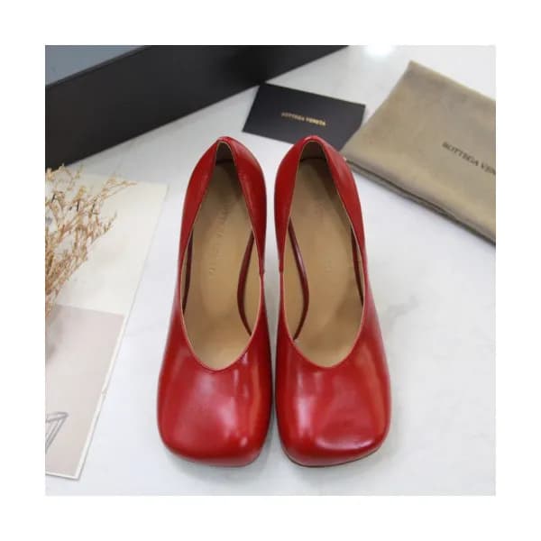 Bottega Veneta 2019 Ladies Leather Pumps High Heel… - 1