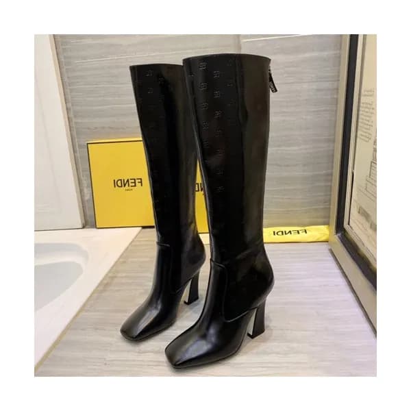 Fendi 2019 Ladies Leather High Heel Boots - 펜디 201… - 1