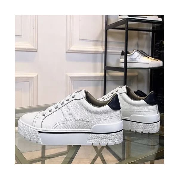 Hermes 2019 Ladies Leather Sneakers - 에르메스 2019 여성… - 1