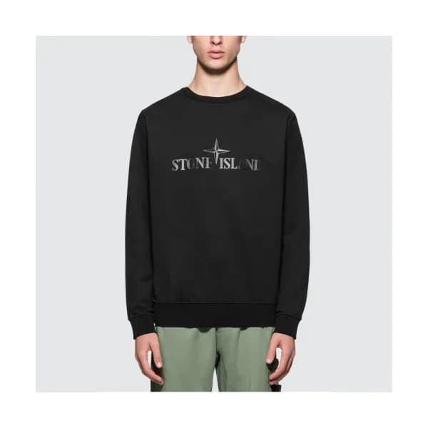 Stone Island 2019 Mens Light Reflection Logo Cotto… - 1