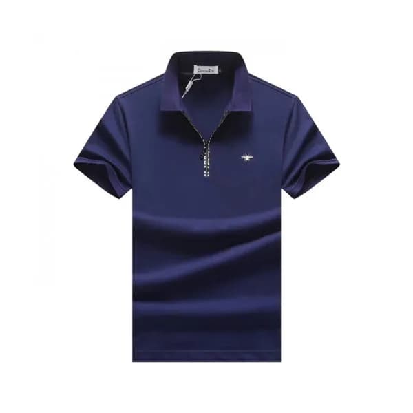 Dior 2019 Mens Logo Silket Short Sleeved Polo Tshi… - 1
