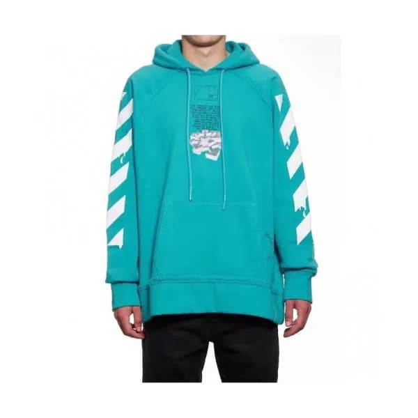 Off-white 2019 Mm/Wm Logo Cotton Oversize HoodT - … - 1