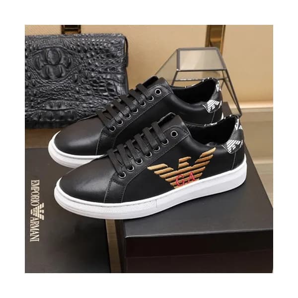 Armani 2020 Mens Leather Sneakers - 알마니 2020 남성용 … - 1