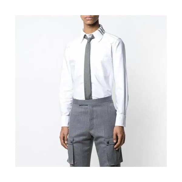 [톰브라운]Thom Browne 2020 Mens Strap Cotton Tshirts -… - 1