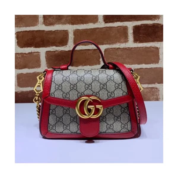 Gucci 2020 GG Marmont Women Mini Top Handle Bag,21… - 1